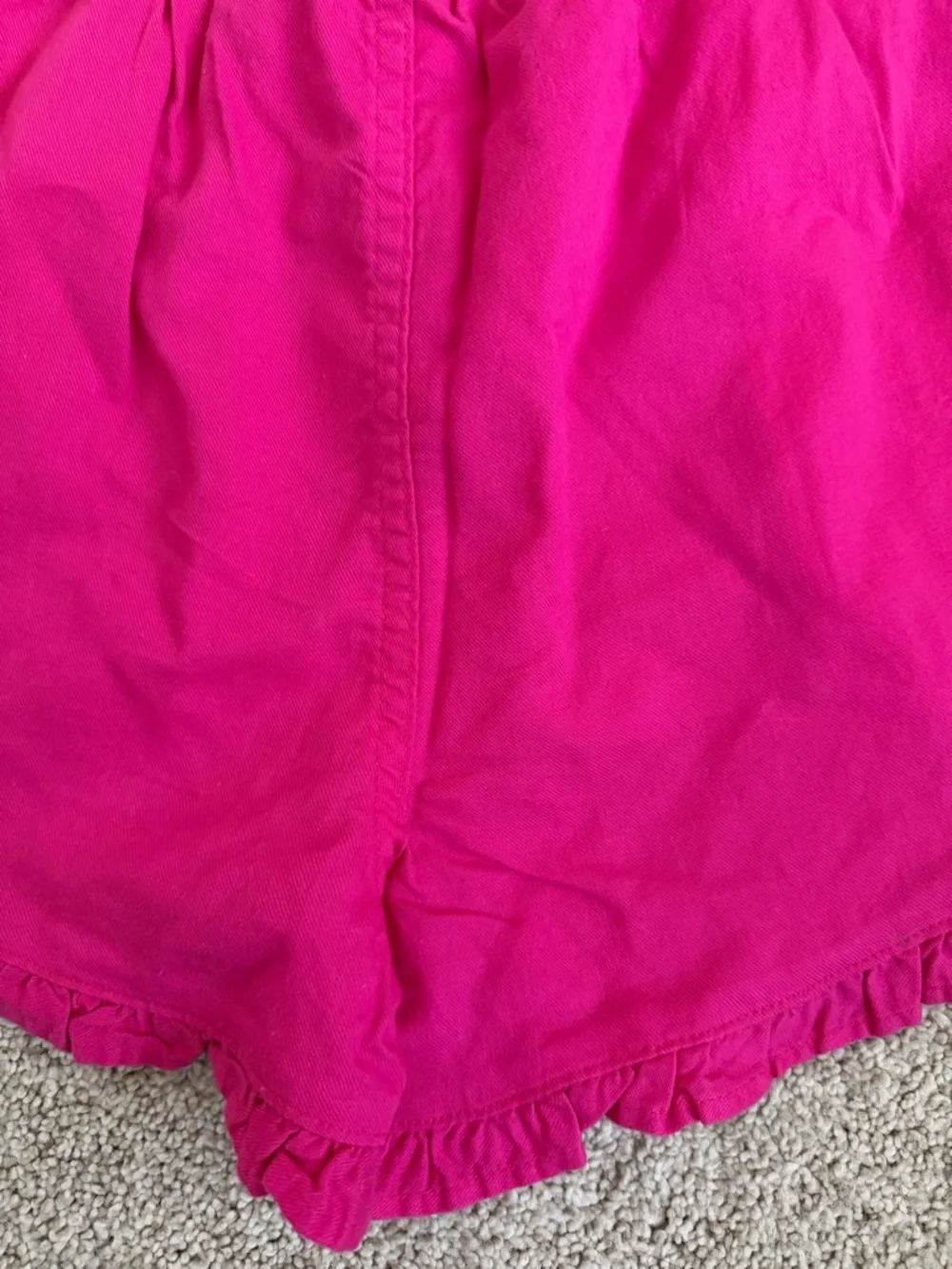 NWT KIDS GIRLS Ruffle-Trim High Waist Shorts in Hot Pink SIZE 12